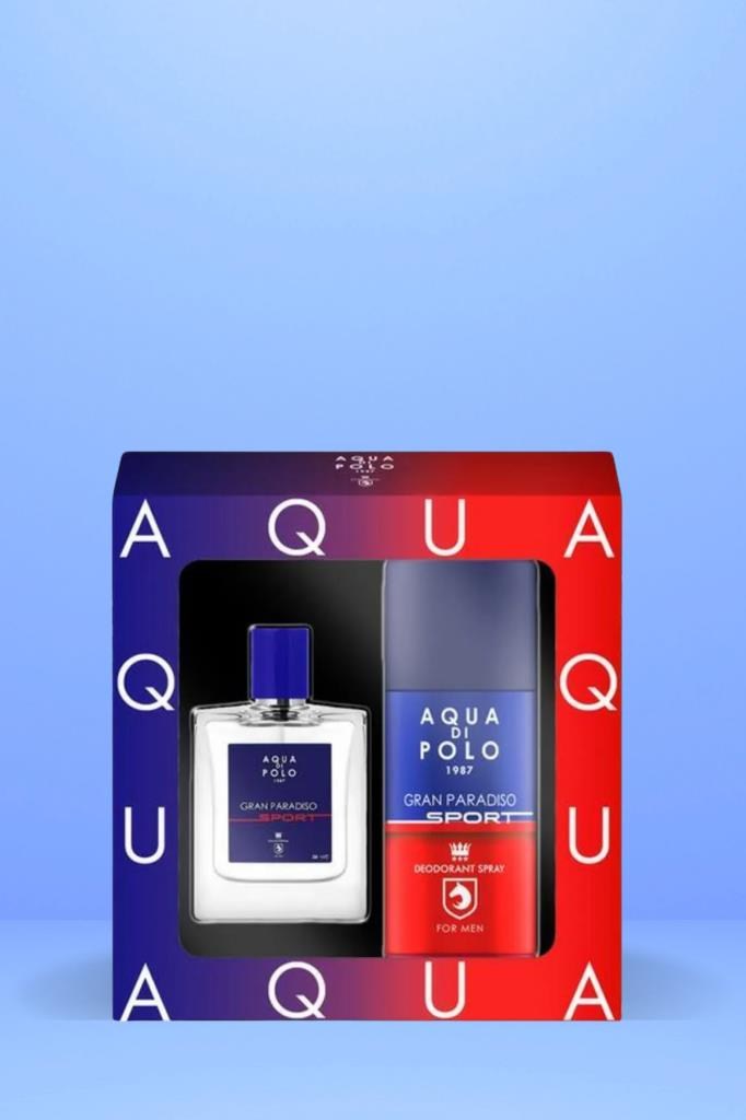 Aqua Di Polo 1987 Gran Paradiso Sport EDP 50 ml Erkek Parfüm Seti 