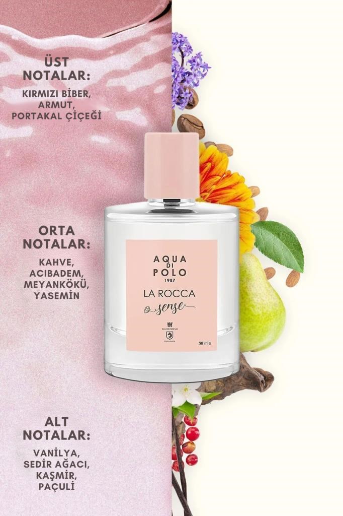 Aqua Di Polo 1987 La Rocca Sense EDP 50 ml Kadın Parfüm Seti 