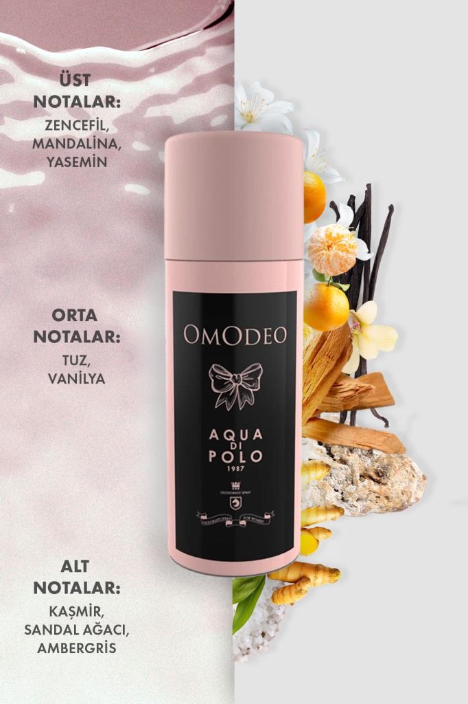 Aqua Di Polo 1987 Omodeo 150 ml Kadın Deodorant Spreyi