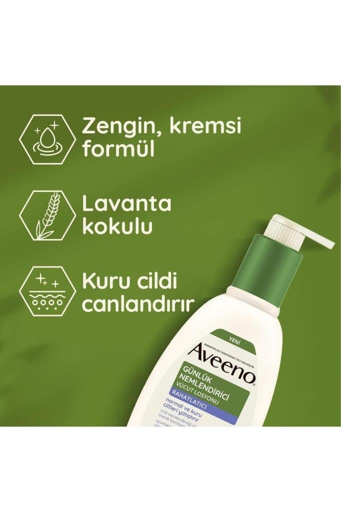 Aveeno Günlük Nemlendirici Vücut Losyonu - Lavanta 300 ml