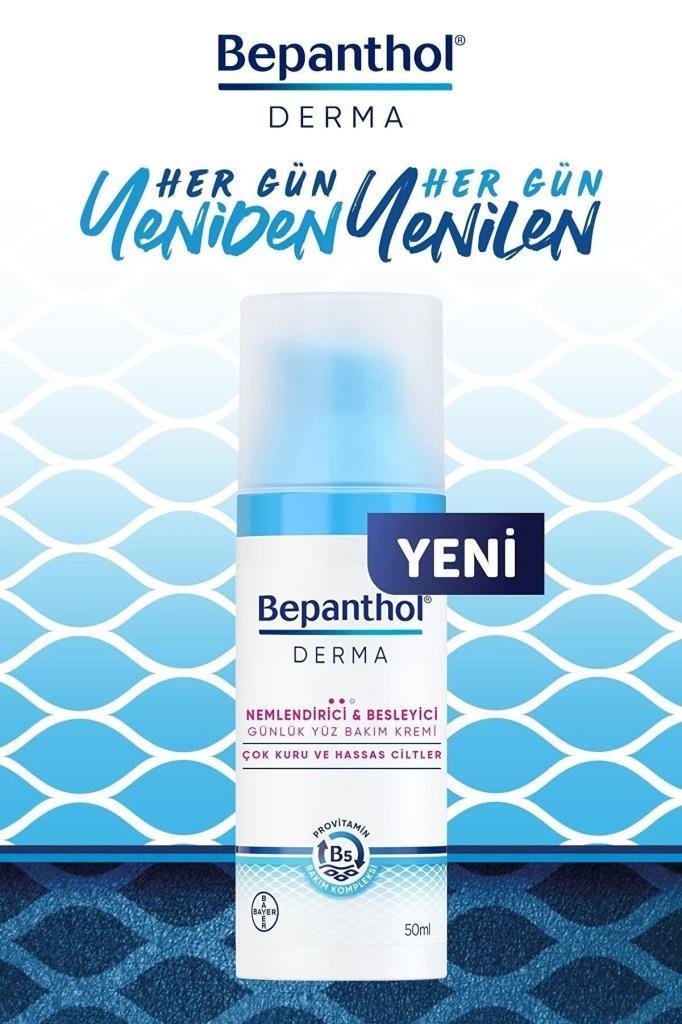 Bepanthol Derma Nemlendirici & Besleyici Günlük Yüz Bakım Kremi 50 ml