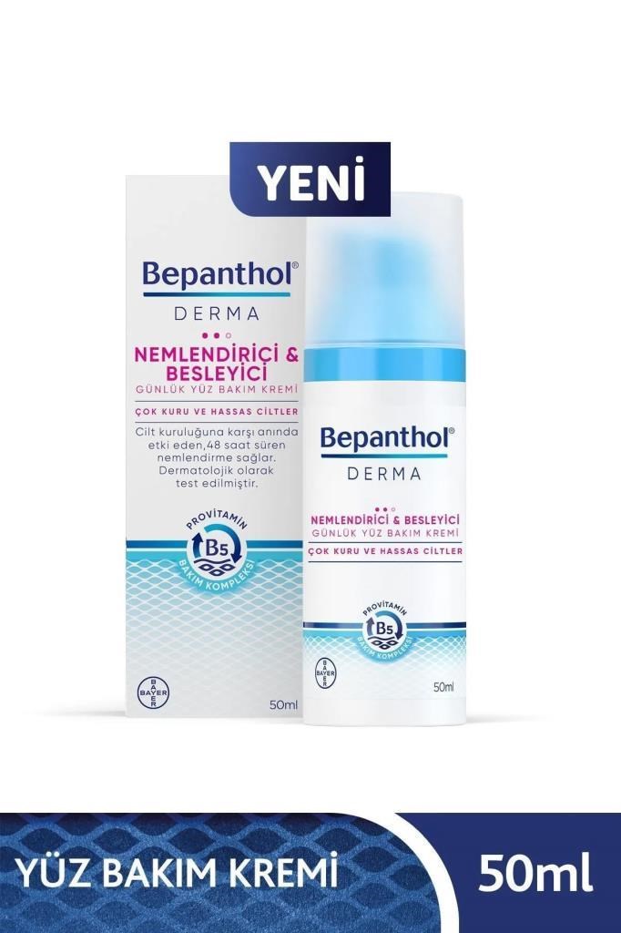 Bepanthol Derma Nemlendirici & Besleyici Günlük Yüz Bakım Kremi 50 ml