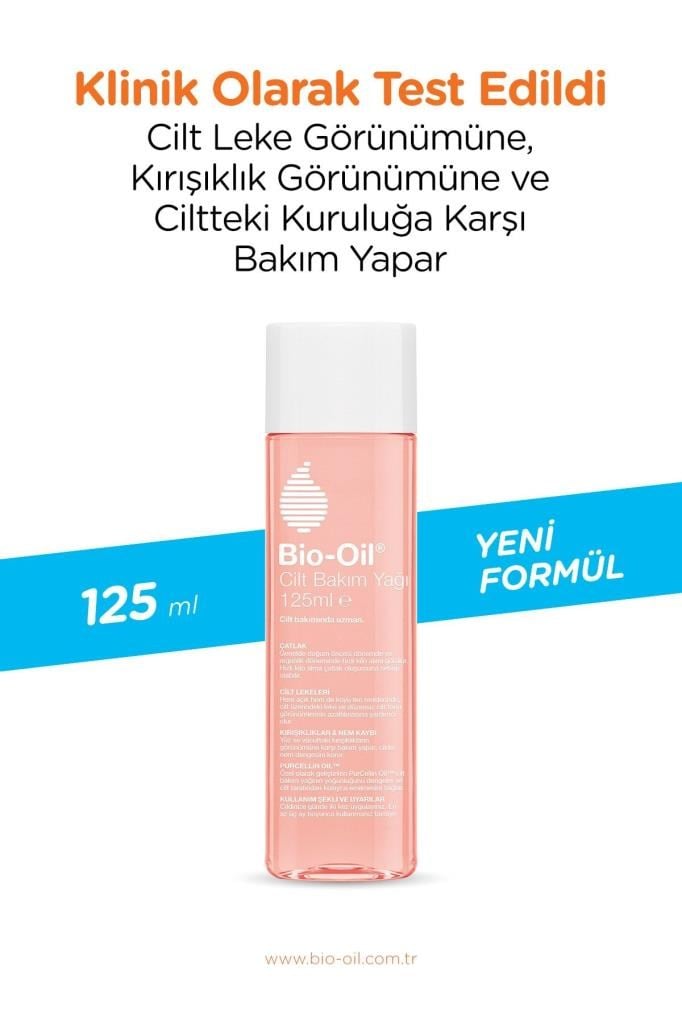 Bio-Oil Bio Oil Çatlak Karşıtı & Nemlendirici Cilt Bakım Yağı 125 ml - Yeni Formül