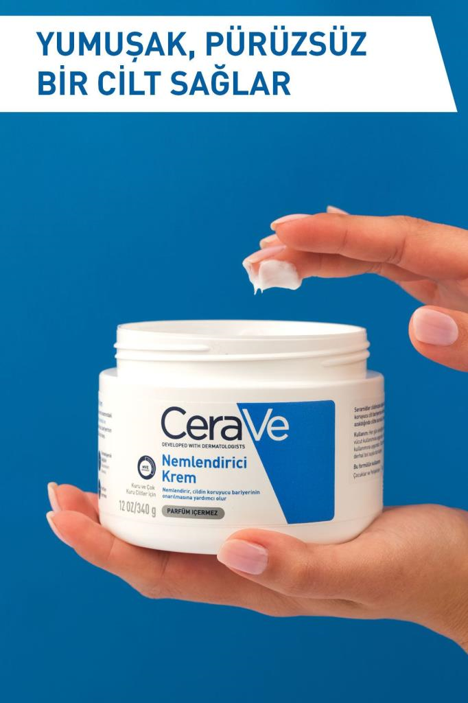 CeraVe Yüz Ve Vücut Nemlendirici Krem Kuru Ciltler Için 340 gr