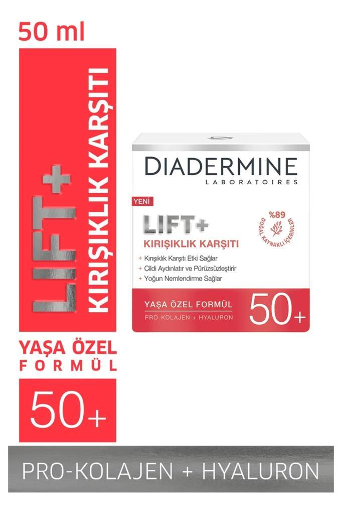 Diadermine Lift+Kırşıklık Karşıtı +50 Yaşa Özel Formül 50 ml Yüz Kremi
