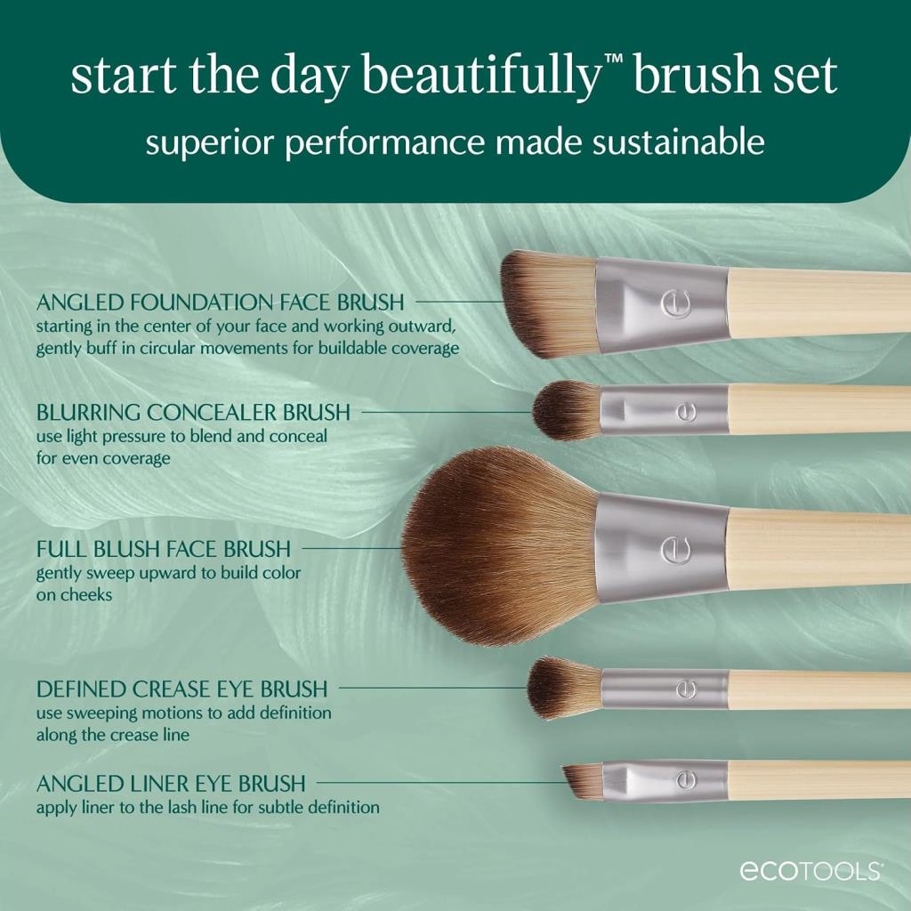 Ecotools Start The Day Makyaj Fırçası Seti
