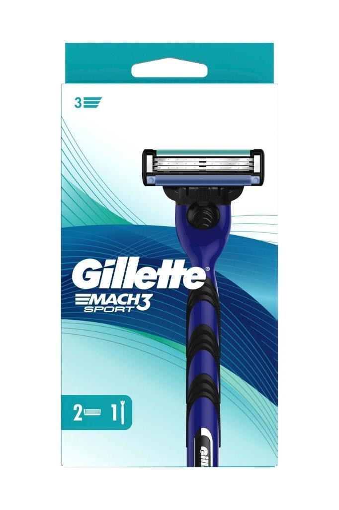 Gillette Mach 3 Sport Tıraş Makinesi 2li Yedek Tıraş Bıçağı