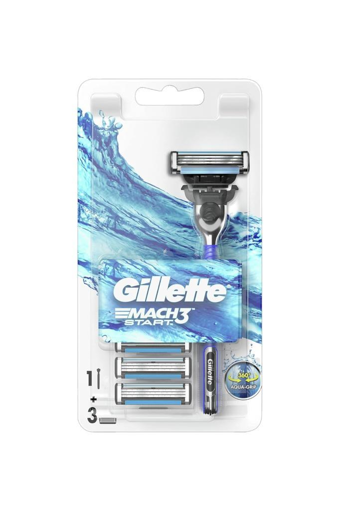Gillette Mach 3 Start Tıraş Makinesi 3lü Yedek Tıraş Bıçağı