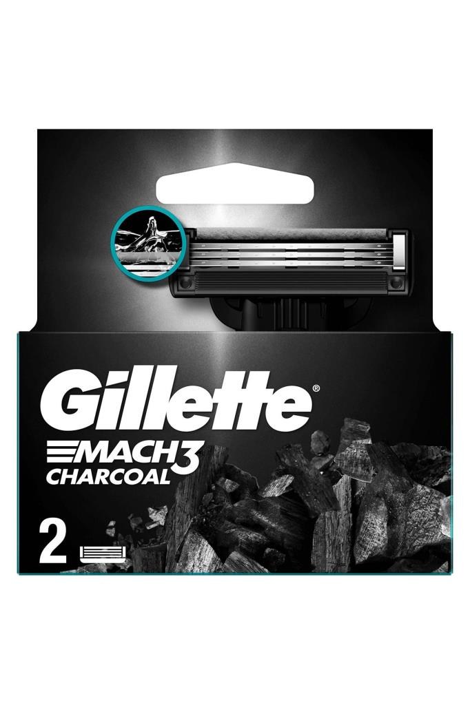 Gillette Mach3 Charcoal Yedek Tıraş Bıçağı 2li