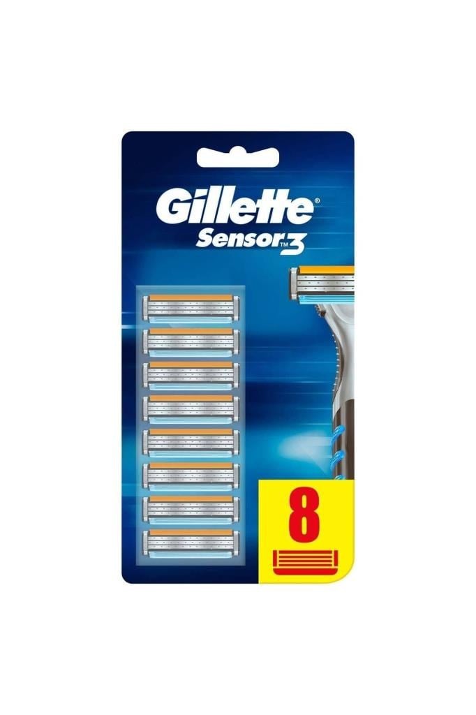 Gillette Sensor 3 Yedek Tıraş Bıçağı 8 Adet