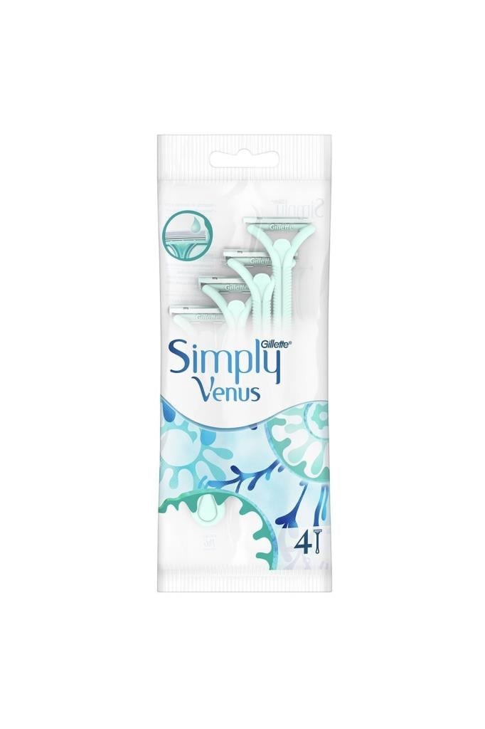 Gillette Venus Simply 2 Basic Kullan At Kadın Tıraş Bıçağı 4 Adet