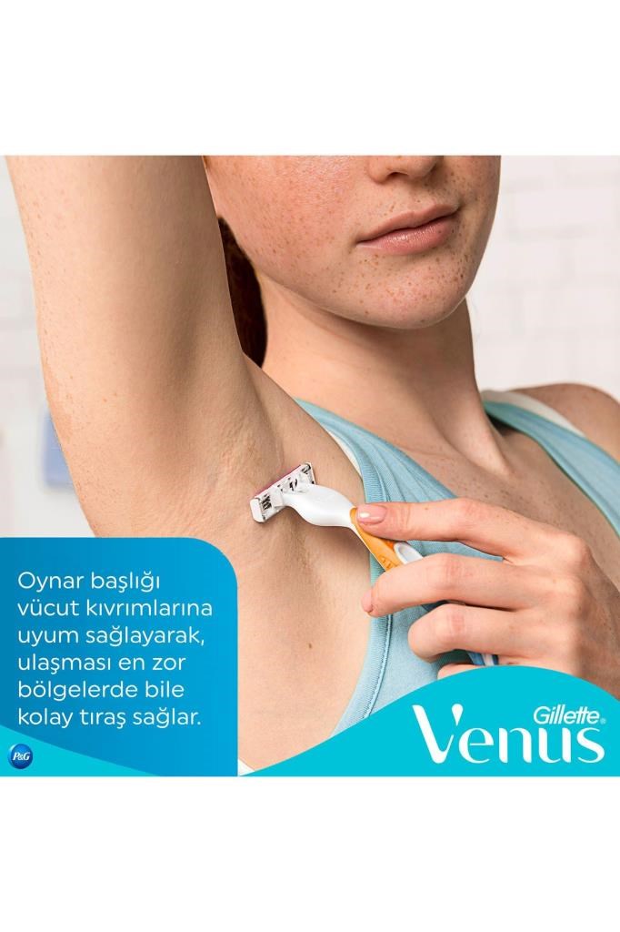 Gillette Venus Simply Tıraş Makinesi 3 Yedek Tıraş Bıçağı