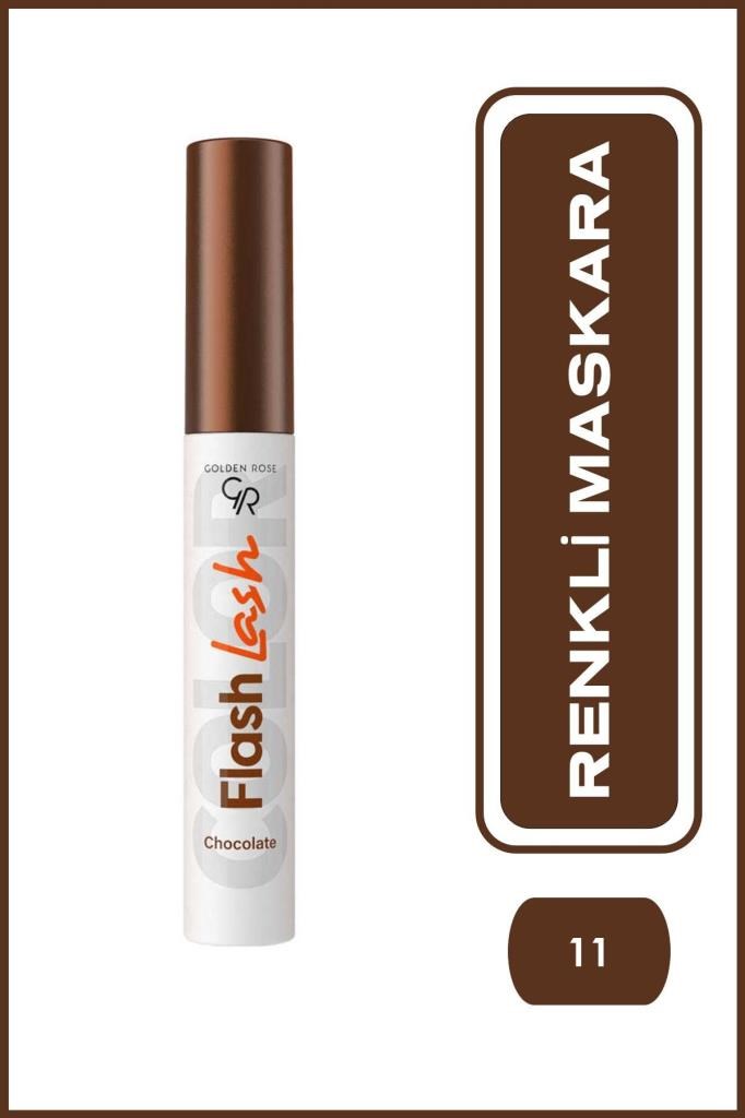 Golden Rose Flash Lash Colored Mascara No:11 Chocolate - Renkli Maskara
