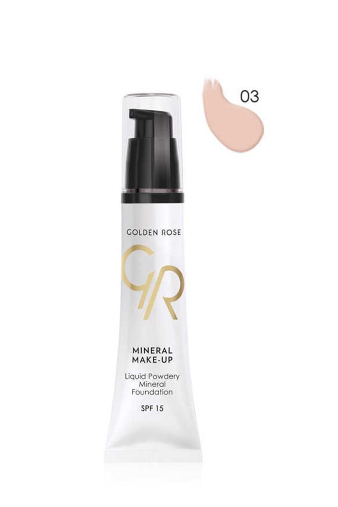 Golden Rose Mineral Make Up Liquid Powdery 03 Fondöten