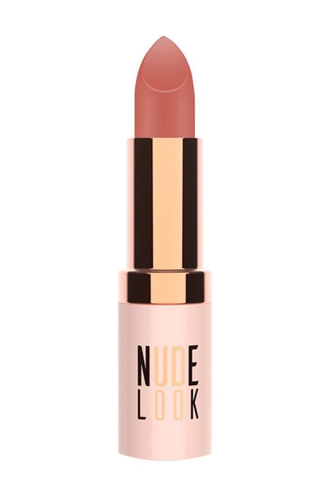 Golden Rose Nude Look Matte Lipstick 02 Peachy Nude Ruj