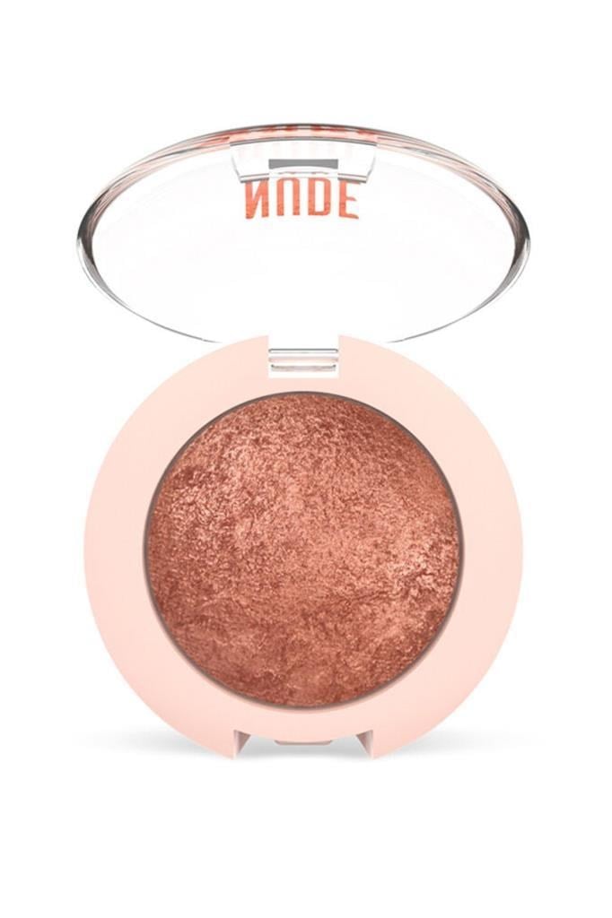 Golden Rose Nude Look Pearl Baked Eyeshadow 02 Rosy Bronze