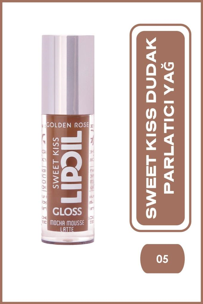 Golden Rose Sweet Kiss Lip Oil Gloss 05 Mocha Mousse Latte Dudak Parlatıcısı
