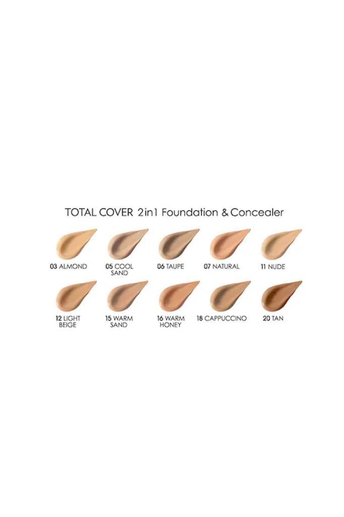 Golden Rose Total Cover Foundation 15 Warm Sand 30 ml
