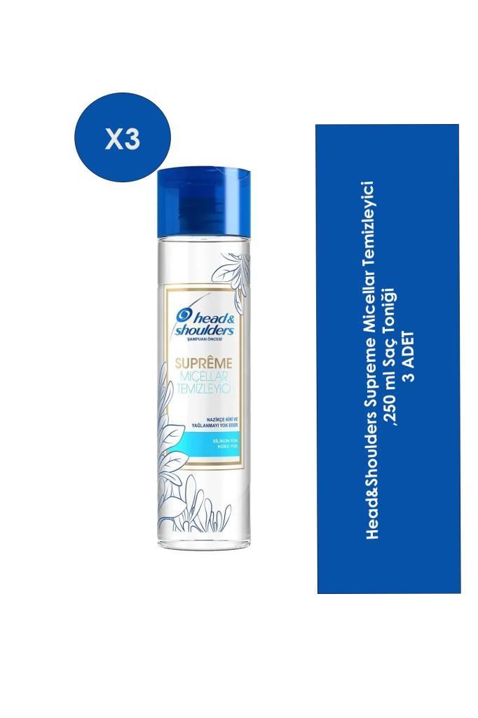 Head&Shoulders Supreme Micellar Temizleyici 250 ml Saç Toniği X3