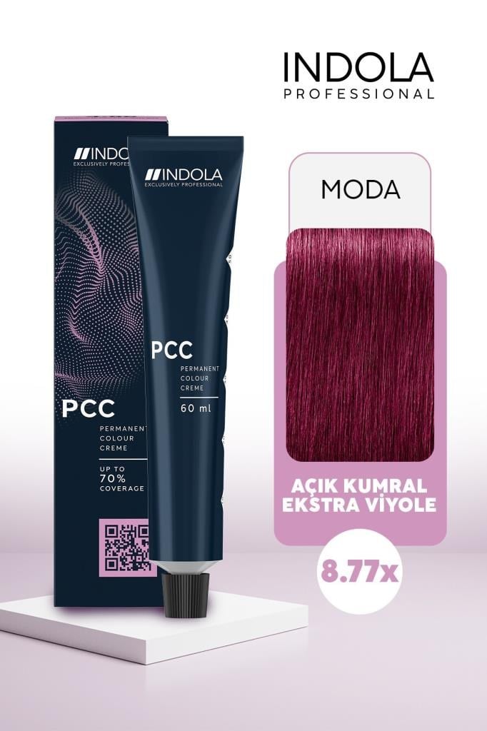 Indola PCC 8.77x Açık Kumral Ekstra Viyole 60 ml Saç Boyası