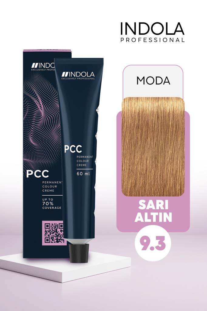 Indola PCC 9.3 Sarı Altın 60 ml Saç Boyası