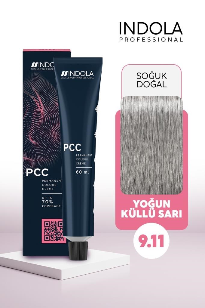 Indola PCC 9.11 Yoğun Küllü Sarı 60 ml Saç Boyası