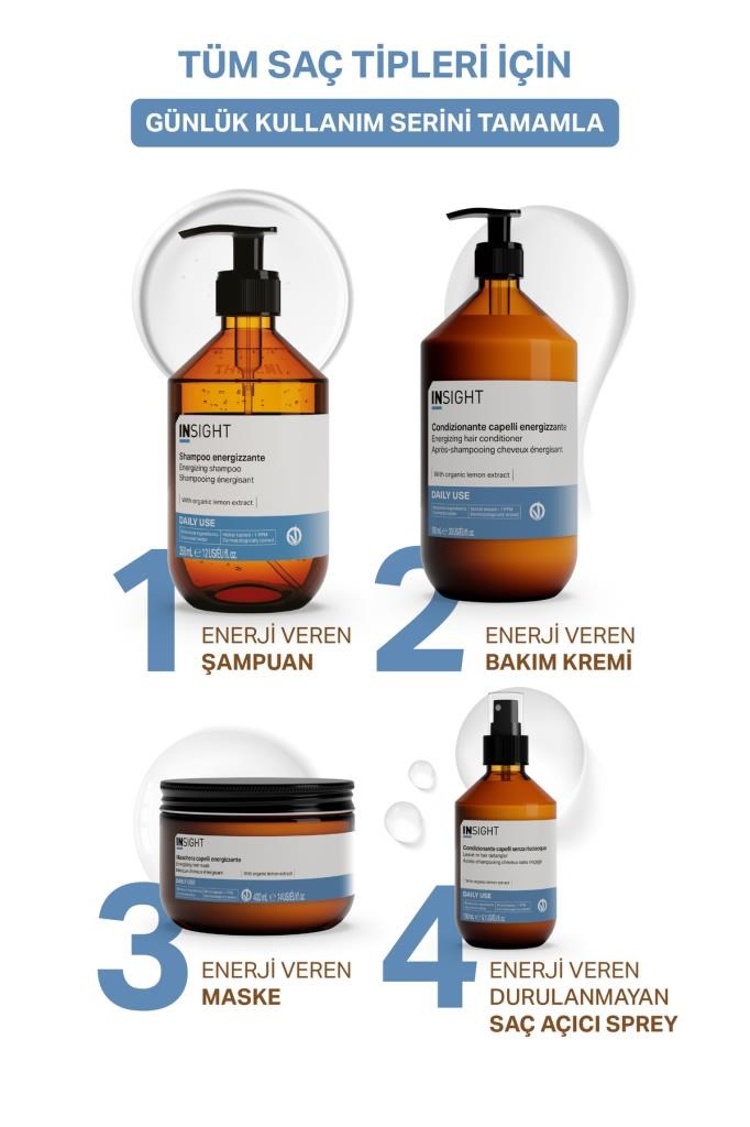Insight Günlük Kullanım için Enerji Veren Şampuan 350 ml