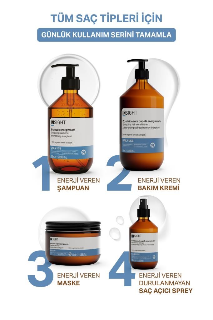 Insight Günlük Kullanım için Enerji Veren Saç Kremi 350 ml