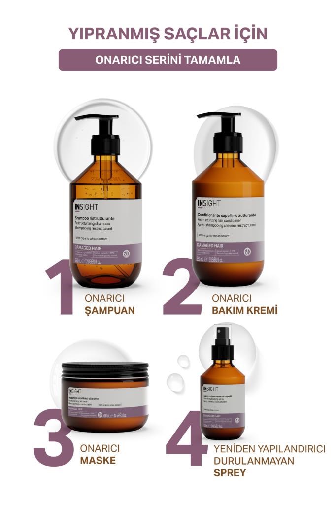 Insight Yıpranmış Saçlar için Onarıcı Saç Kremi 350 ml