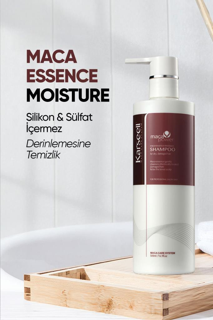 Karseell Macca Power Shampoo Maca Özü Nemlendirici Şampuan 500 ml 