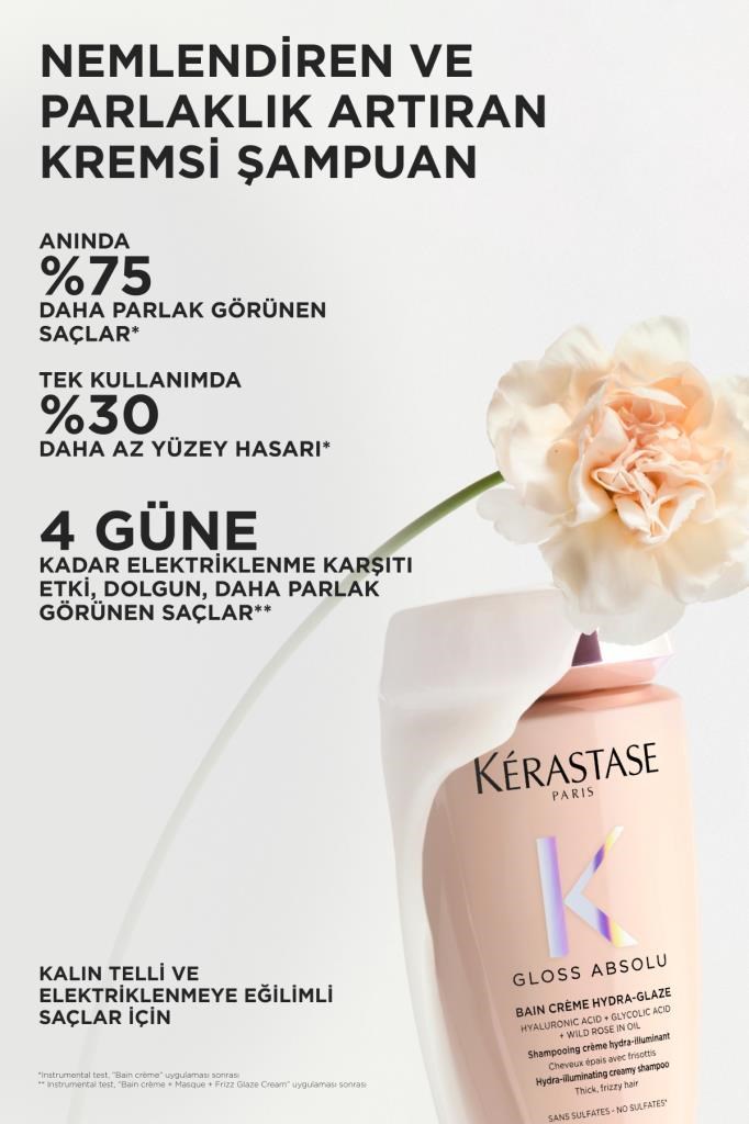 Kerastase Gloss Absolu Elektriklenmeye Eğilimli Saçlar Için Parlaklık Veren Şampuan 250 ml