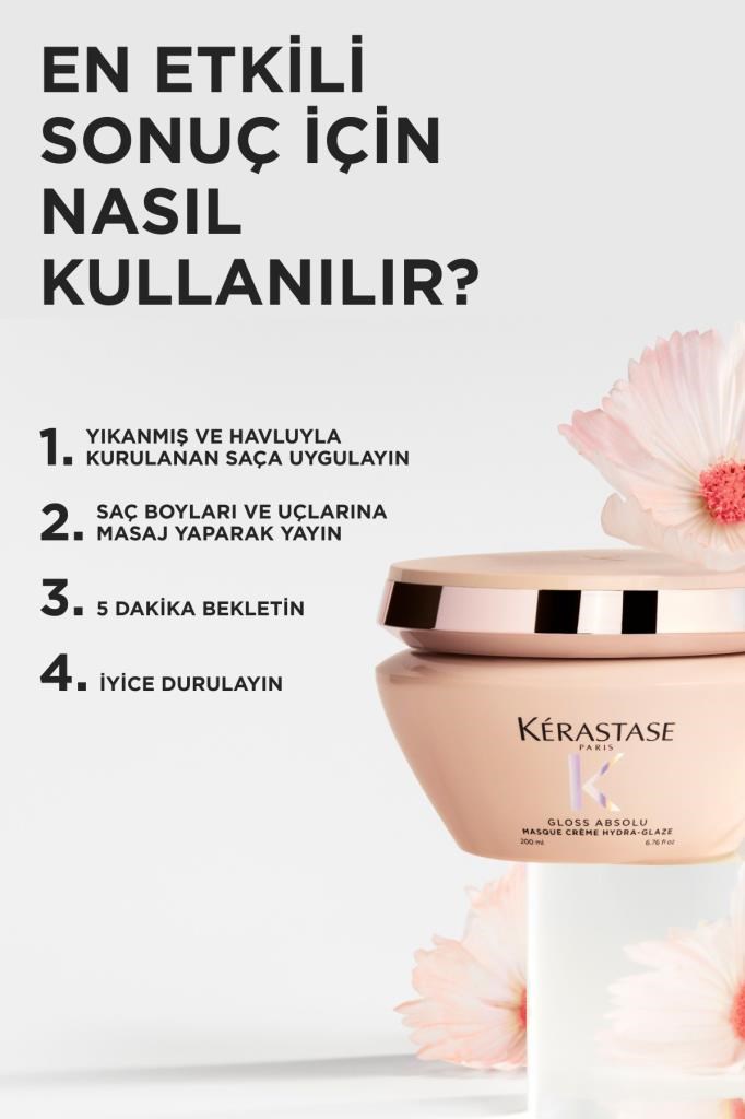 Kerastase Gloss Absolu Kalın Telli Ve Elektriklenmeye Eğilimli Saçlar Için Nemlendiren Maske 200 ml