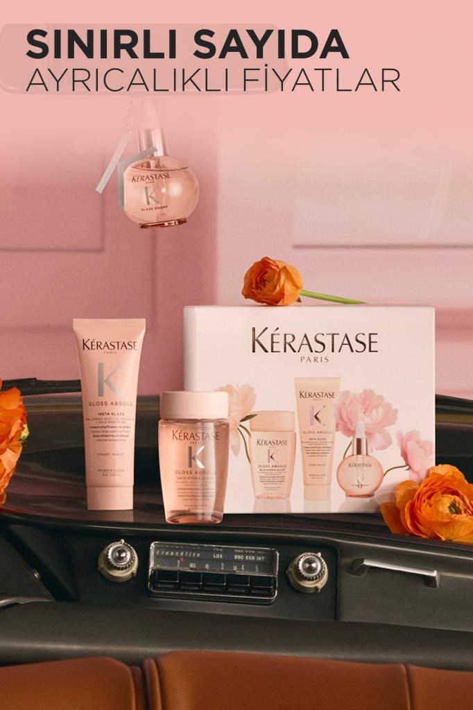 Kerastase Gloss Absolu Parlaklık Veren Üçlü Saç Bakım Seti 80 ML