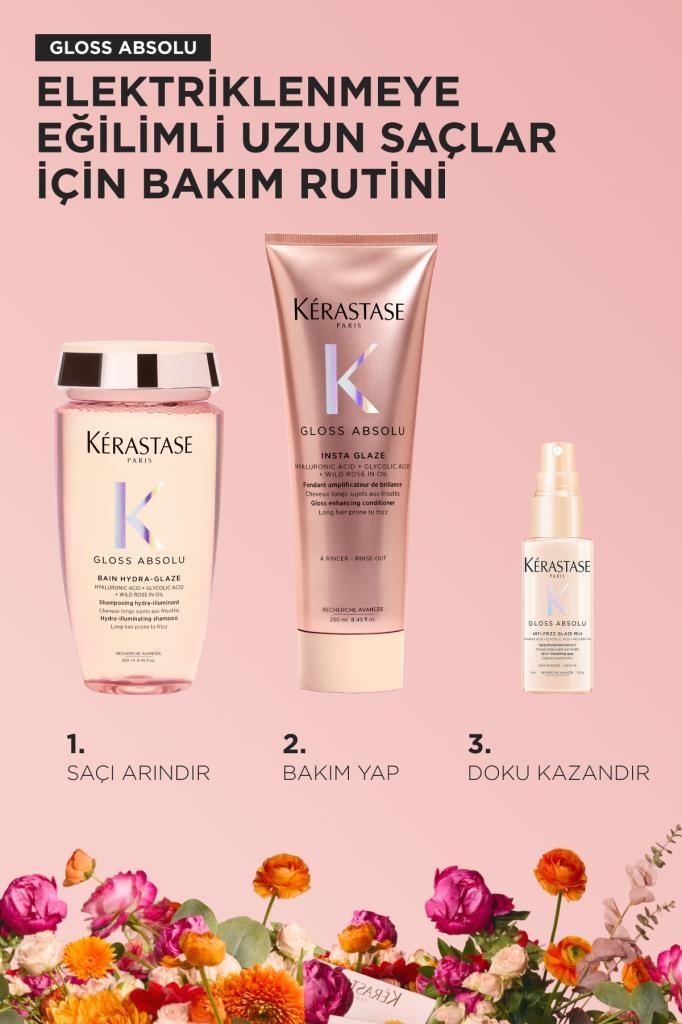 Kerastase Gloss Absolu Parlaklık Veren Üçlü Saç Bakım Seti 250 ML