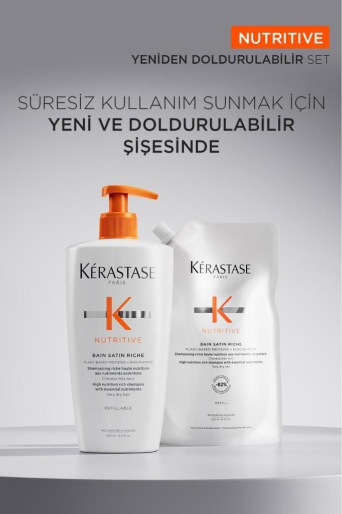Kerastase Nutritive Bain Satin Riche Yoğun Nemlendirici Şampuan 500 ml