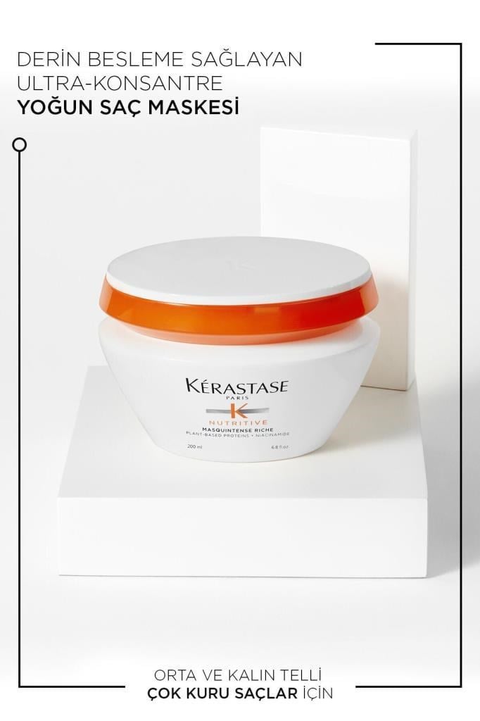 Kerastase Nutritive Masquintense Riche Derin Besleme Sağlayan Yoğun Saç Maskesi 200 ml