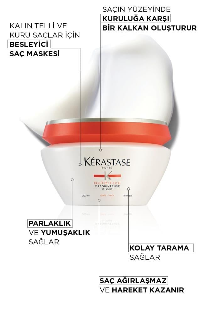 Kerastase Nutritive Masquintense Thick Kalın Telli Kuru Saçlara Nem Veren Besleyici Maske 200 ml