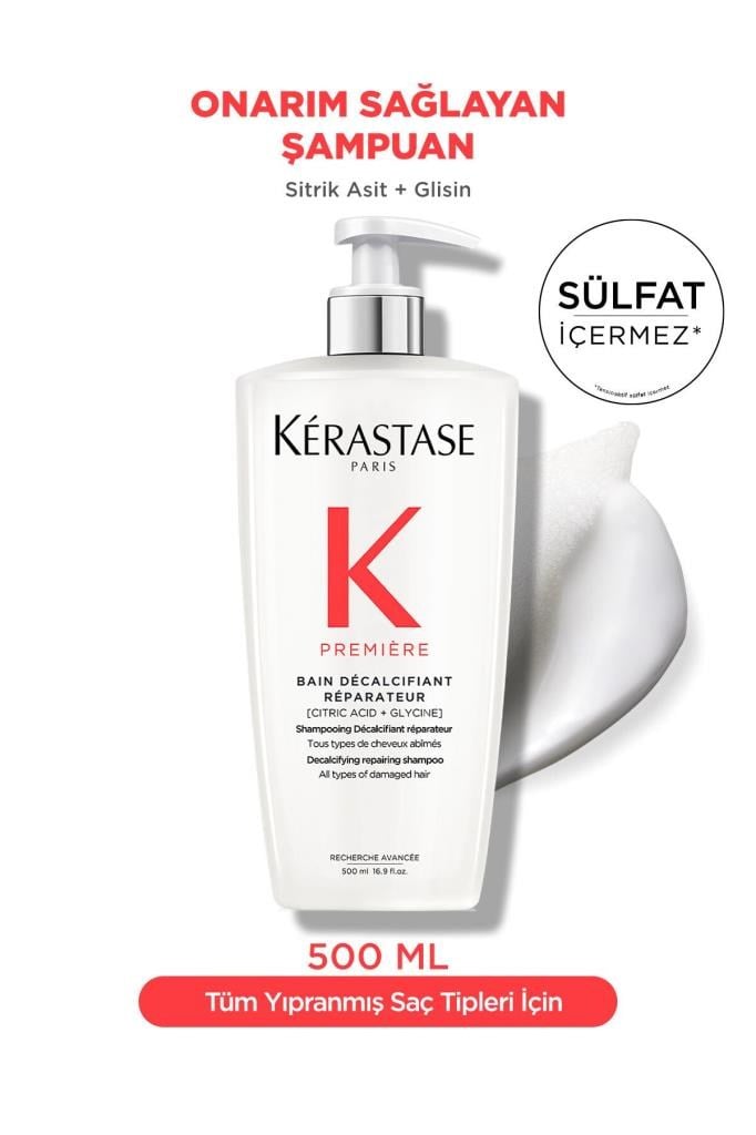 Kerastase Première Bain Decalcifiant Reparateur Yıpranmış Saçlar Için Onarım Şampuan 500 ml