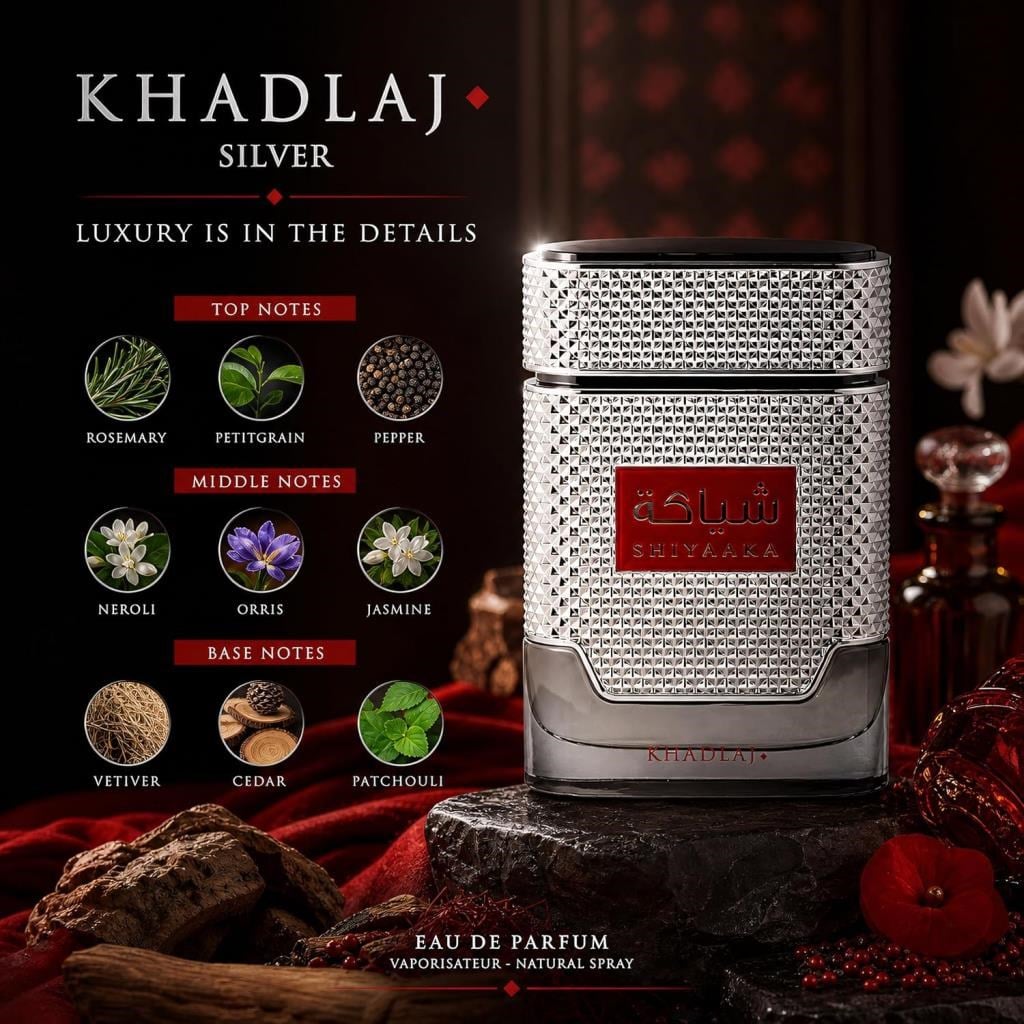 Khadlaj. Shiyaaka Silver EDP 100 ml Erkek Parfüm
