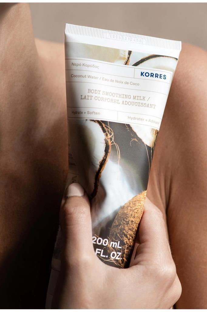 Korres Coconut Water Body Smoothing Milk 200 ml Vücut Nemlendirici Süt
