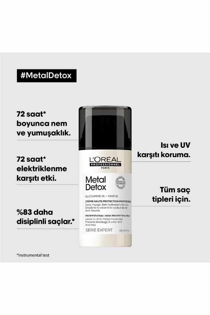 L‘Oreal Professionnel Metal Detox 100 ml Yüksek Korumalı Saç Bakım Kremi