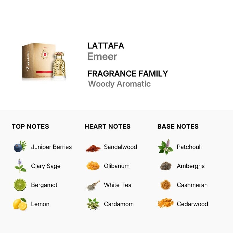 Lattafa Emeer EDP 100 ml Erkek Parfüm