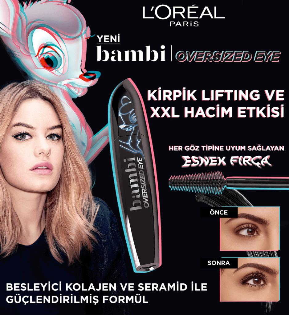 LOreal Paris Bambi Oversized Eye Intense Maskara