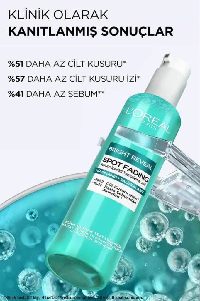LOreal Paris Bright Reveal Niasinamid+Salisilik Asit Yüz Temizleme Jeli 150 ml