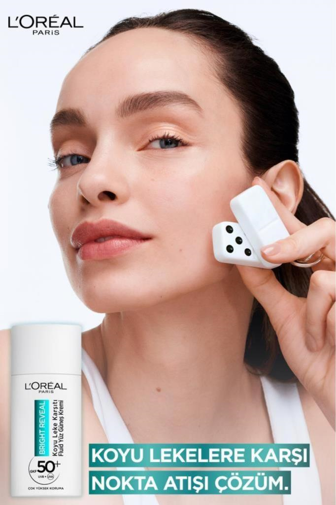 LOreal Paris Bright Reveal SPF50+Fluid Yüz Güneş Kremi 50ml