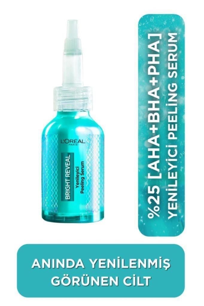 LOreal Paris Bright Reveal Yenileyici Peeling Serum 25% [AHA + BHA + PHA] 25 ml
