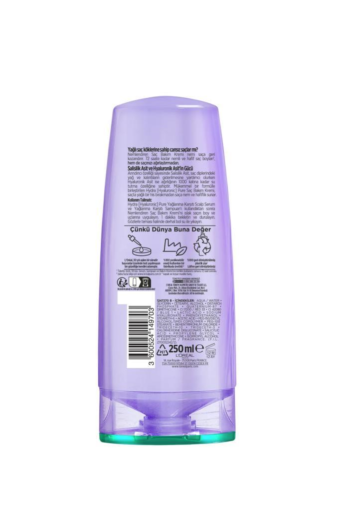 Loreal Paris Elseve Hydra Pure Nemlendirici Saç Kremi 250 ml