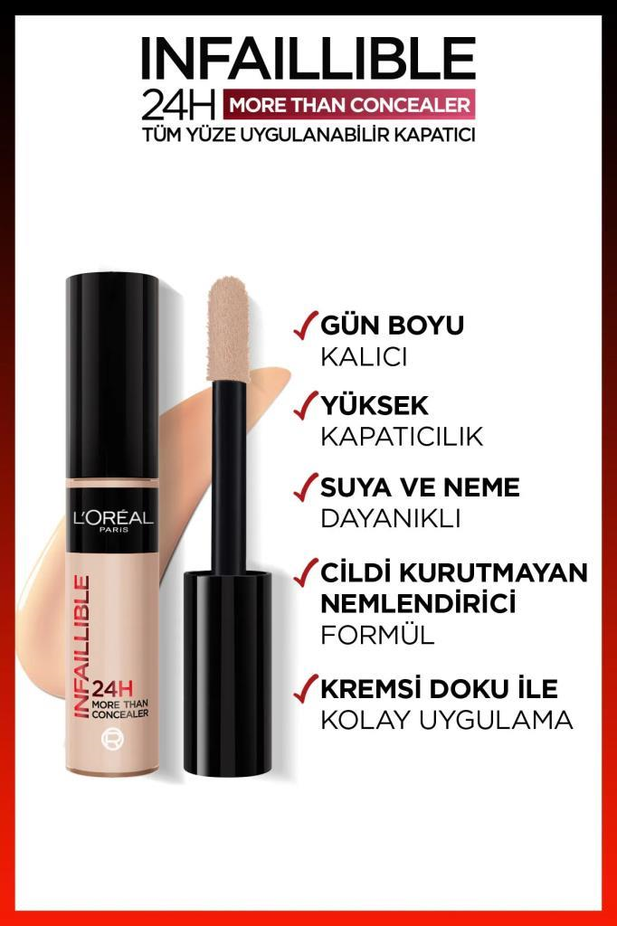 LOreal Paris Infaillible 24H Tüm Yüze Uygulanabilir Kapatıcı 326 Vanilla 