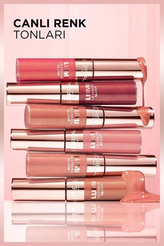 LOreal Paris Lumi Blush Likit Allık - 635 Glowy Worth It Medium
