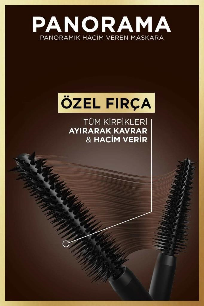 LOreal Paris Panorama Hacim Veren Maskara Kahverengi